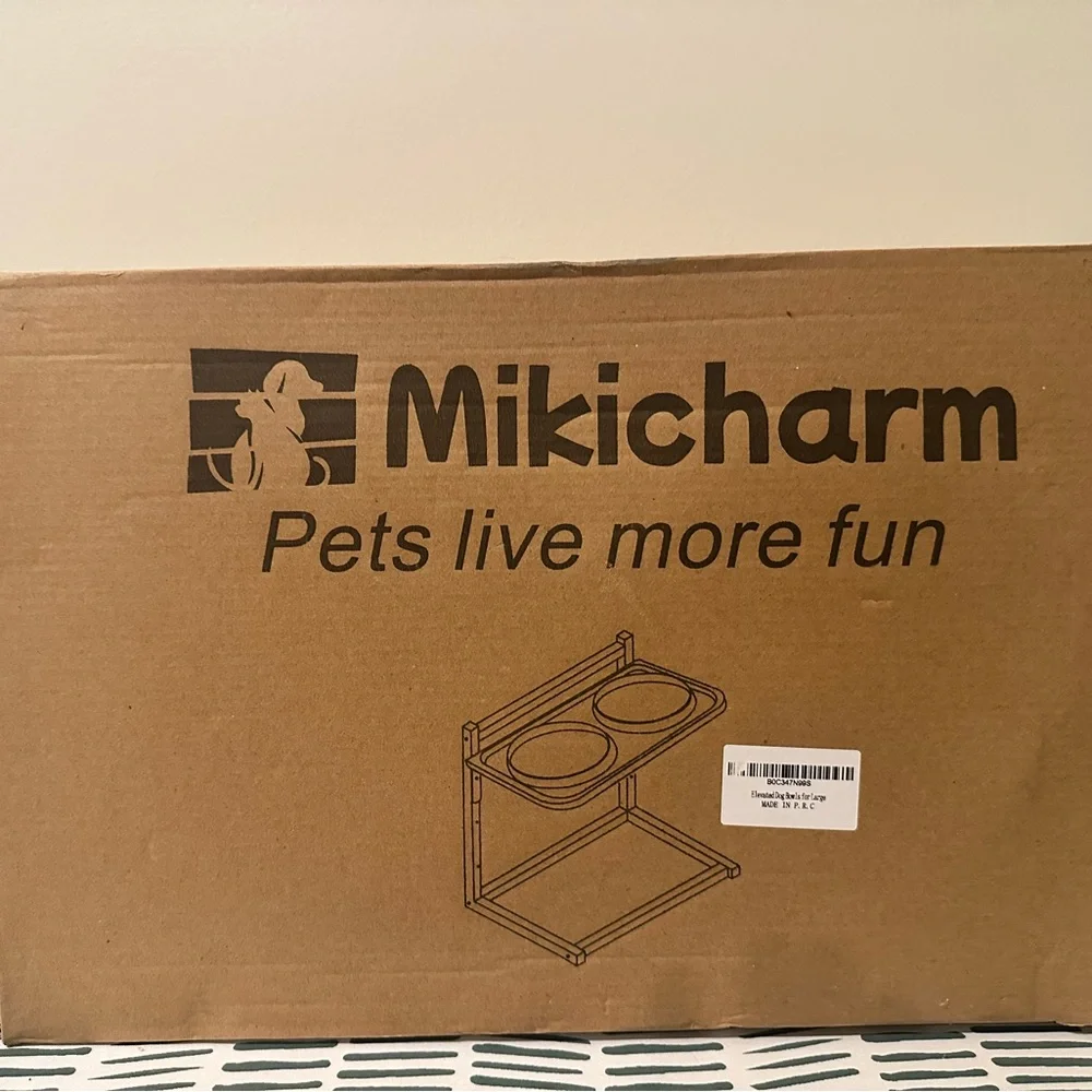 🐾🥣 Mikicharm Elevated Dog Bowls – For Large Dogs 🥣🐾